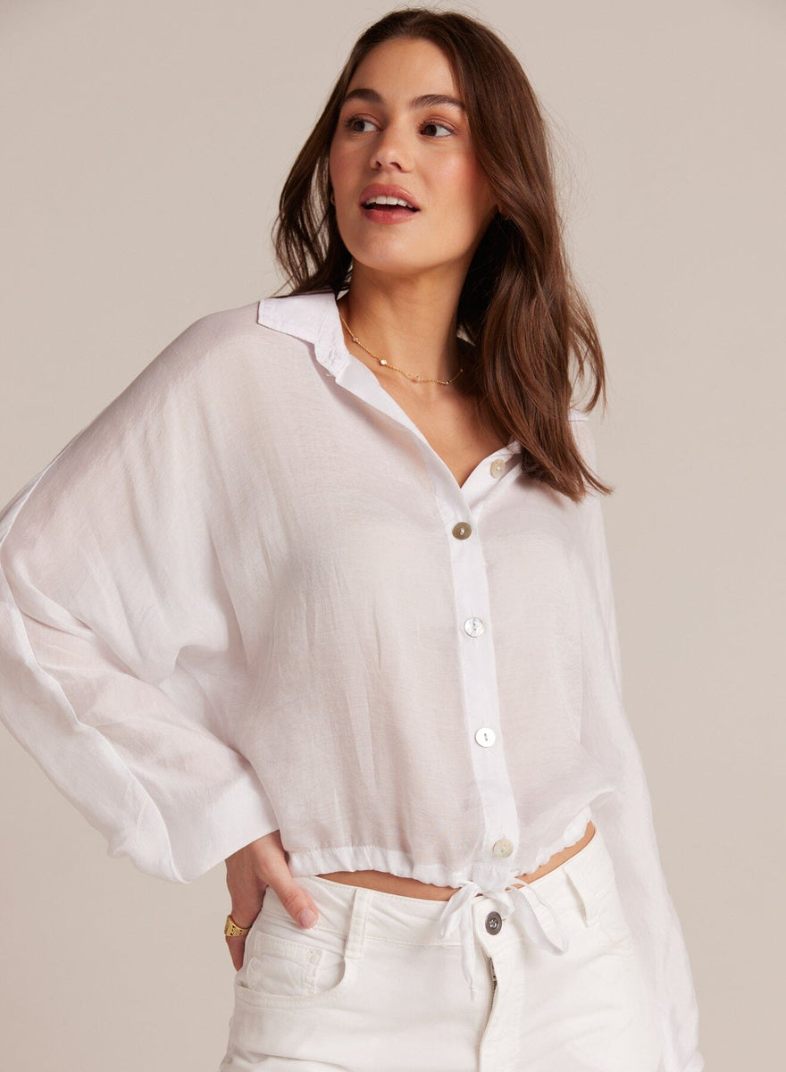 DRAWCORD WAIST SHIRT Bella Maas Boutique