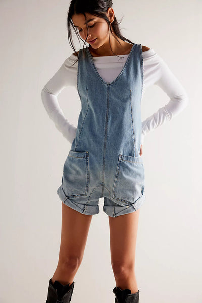HIGH ROLLER SHORTALL Romper Free People 