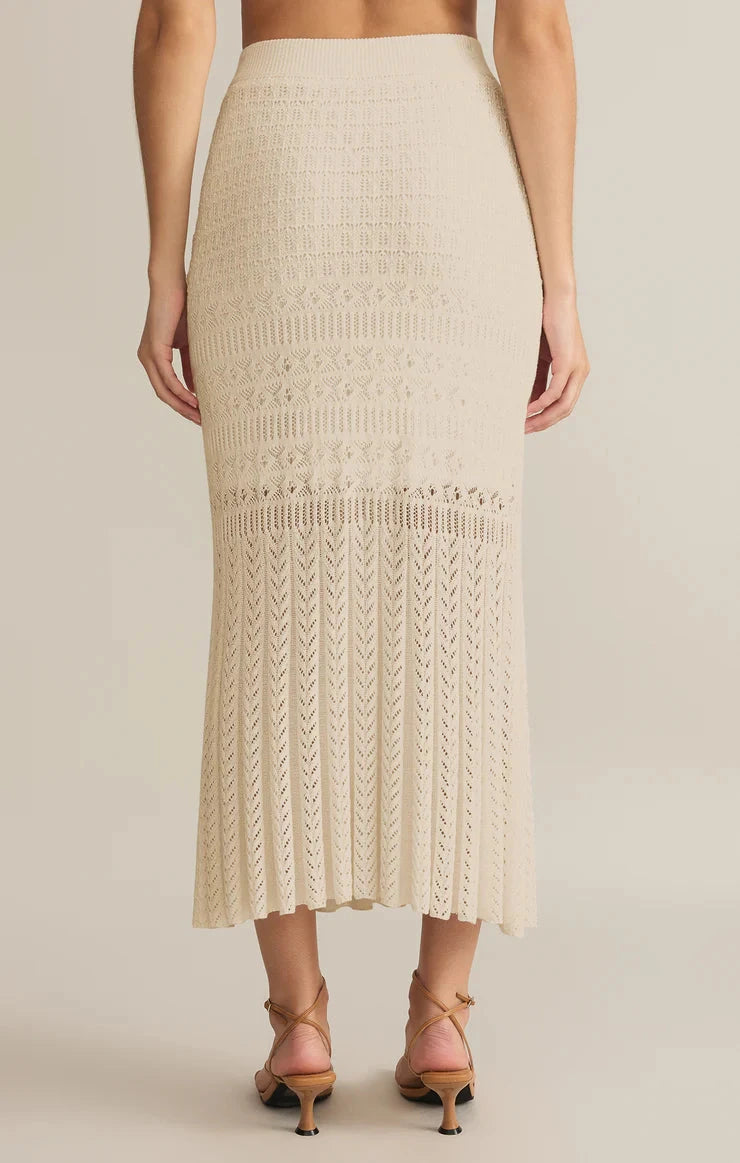 LOOK 919 CROCHET MIDI SKIRT