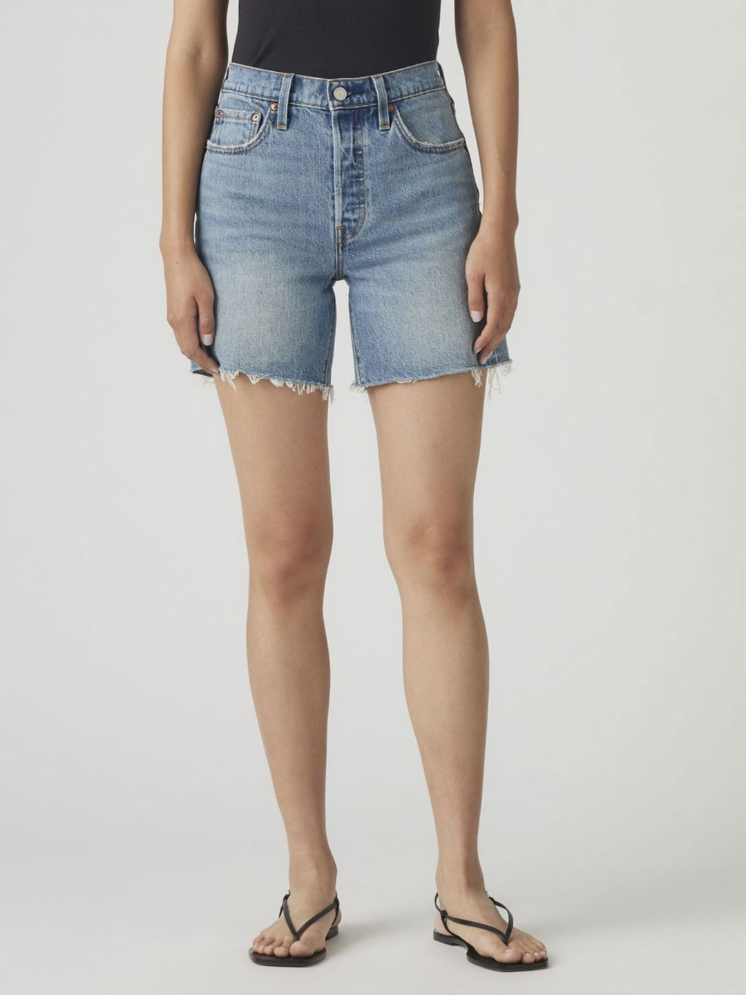 501 MID THIGH SHORT - TICKED & UNTIED denim LEVI'S 