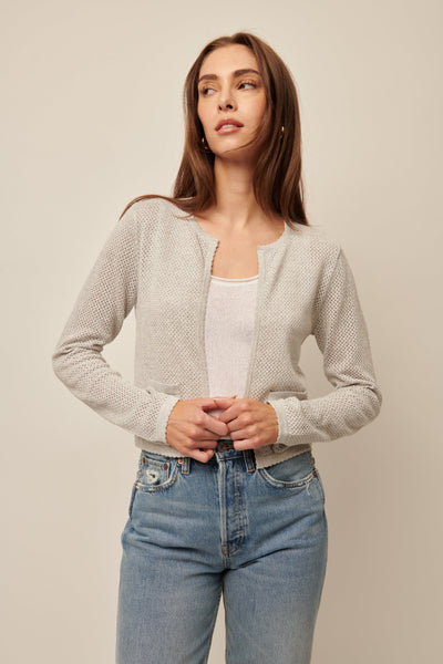 ADELINE Cardigan LINE XS OYSTER GREY 