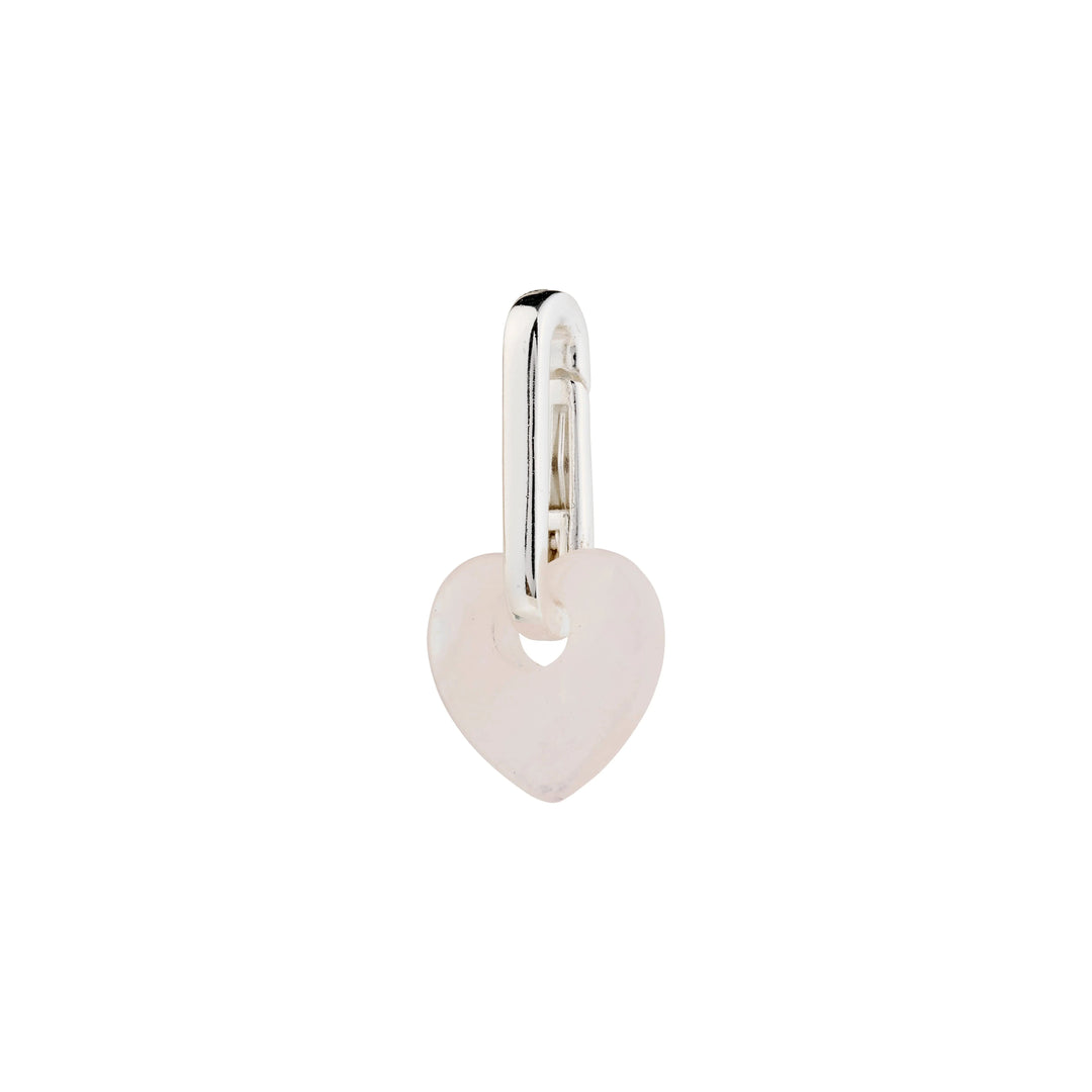 AGAT HEART CHARM Jewelry PILGRIM SILVER PLATED 