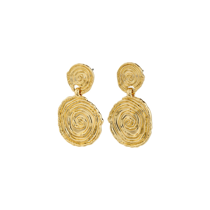 AIR DOUBLE EARRINGS Jewelry PILGRIM GOLD PLATED 