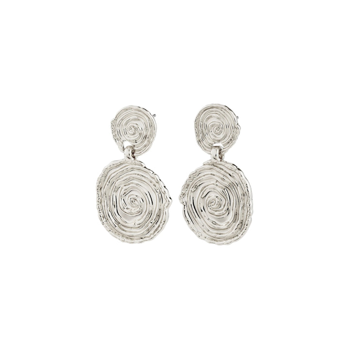 AIR DOUBLE EARRINGS Jewelry PILGRIM SILVER PLATED 