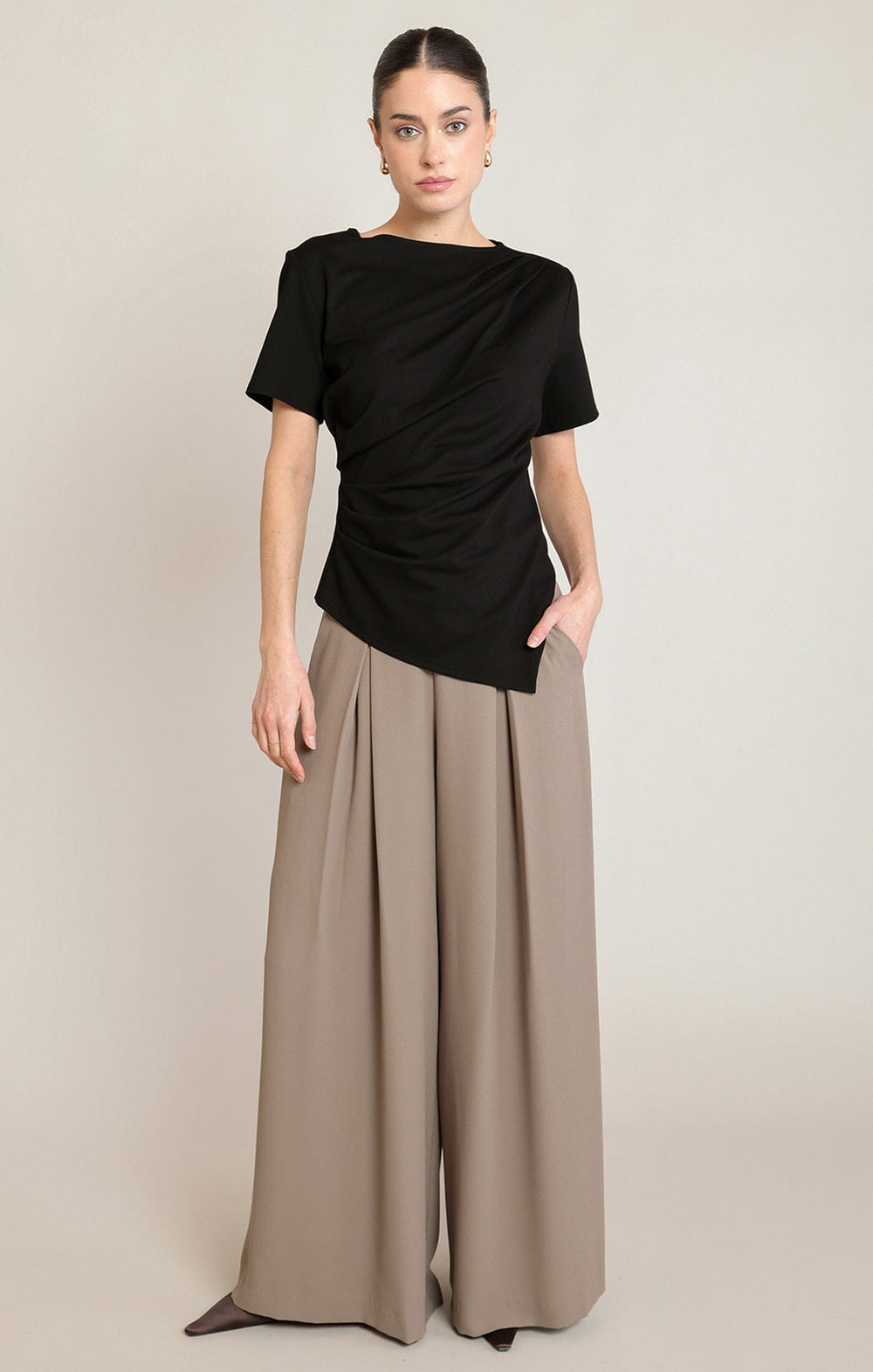 ALEXIS TOP T-Shirt BLACK TAPE 