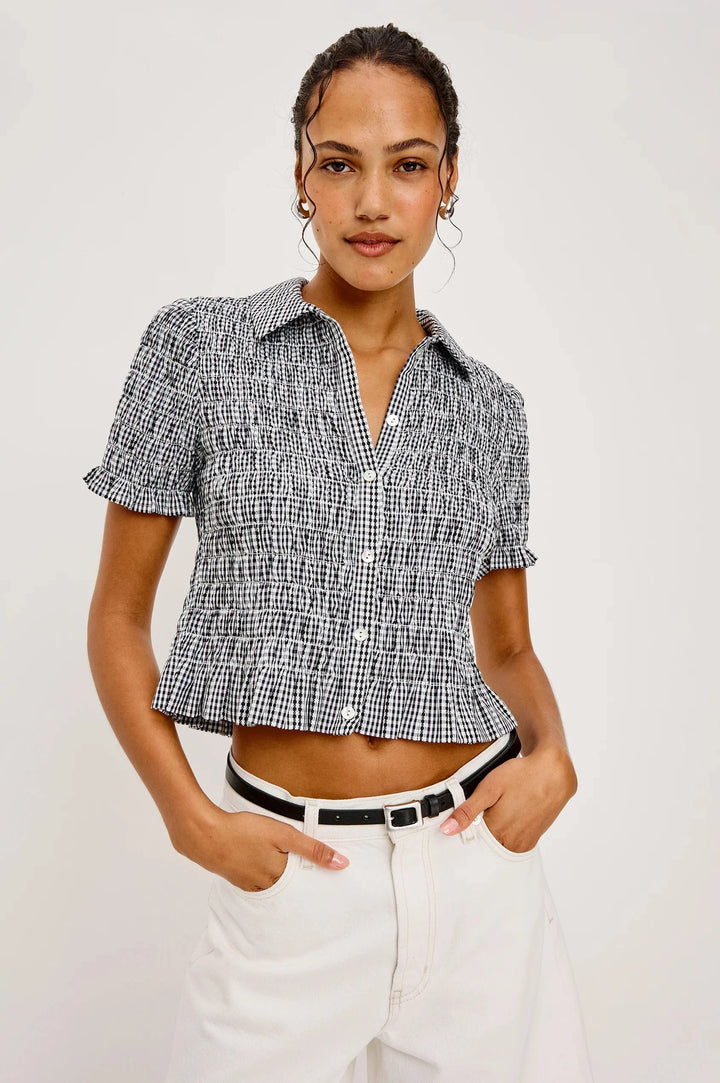 ALTON GINGHAM SHIRT TOP RAILS 