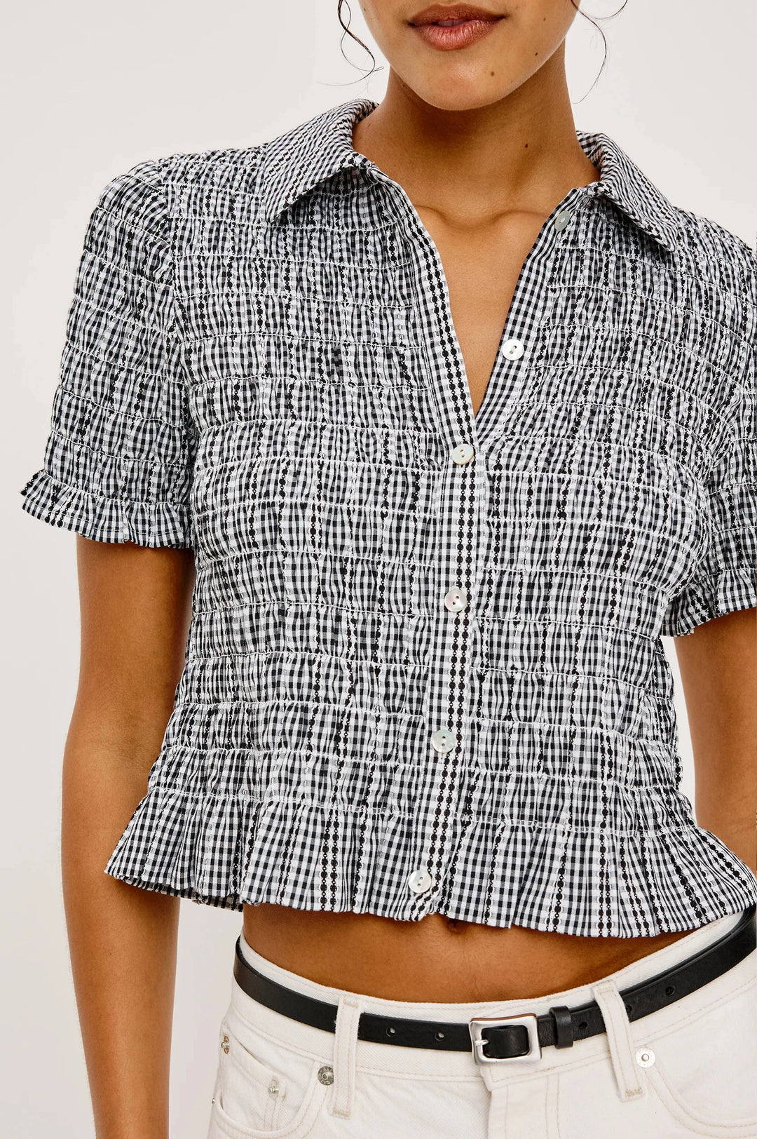 ALTON GINGHAM SHIRT TOP RAILS 