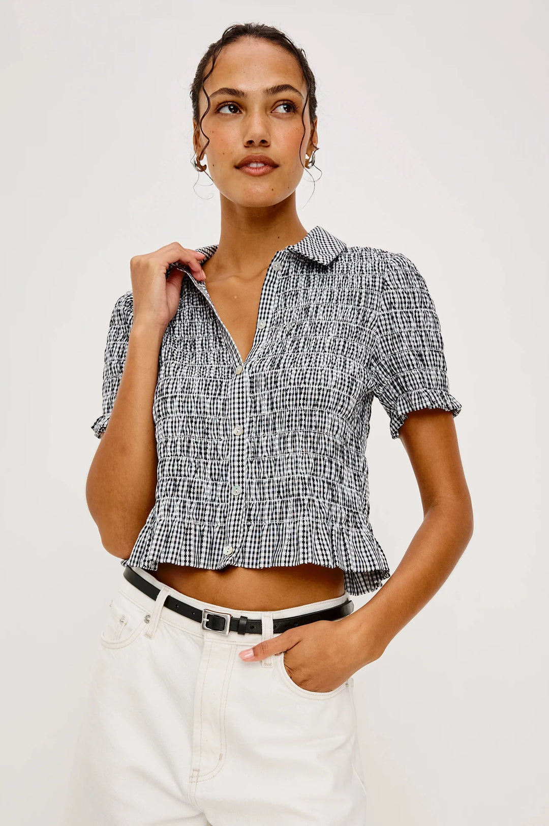 ALTON GINGHAM SHIRT TOP RAILS 