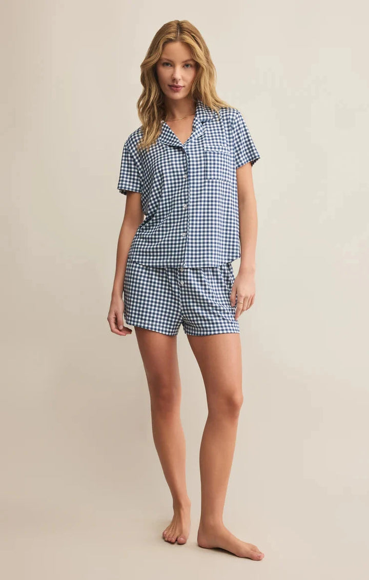 AMY GINGHAM TOP TOP Z SUPPLY 