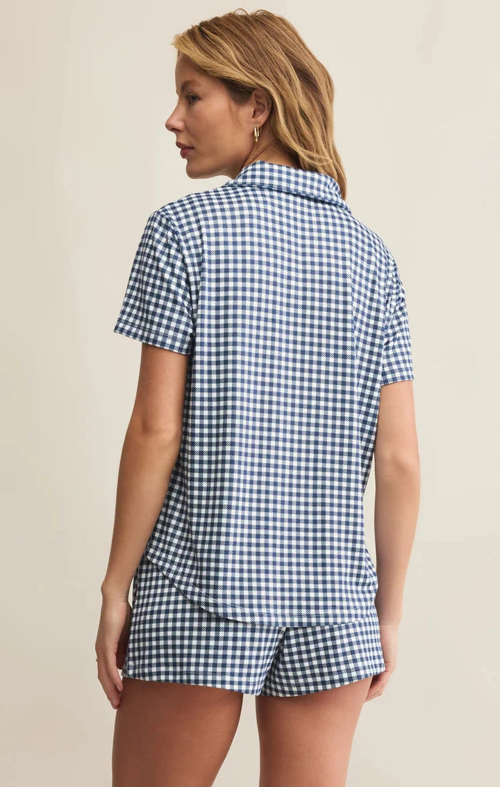 AMY GINGHAM TOP TOP Z SUPPLY 