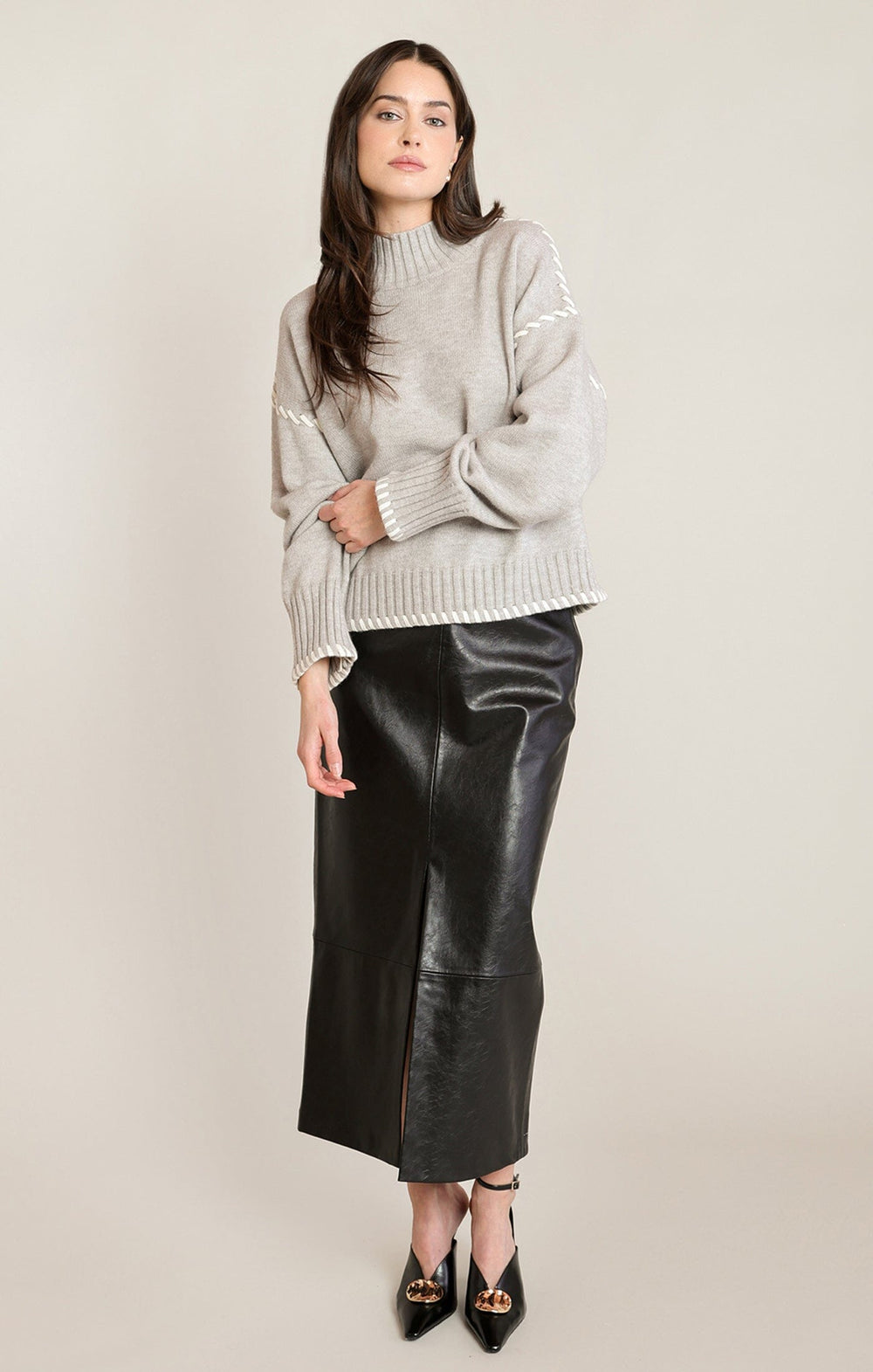 ANDREA SWEATER SWEATER BLACK TAPE 