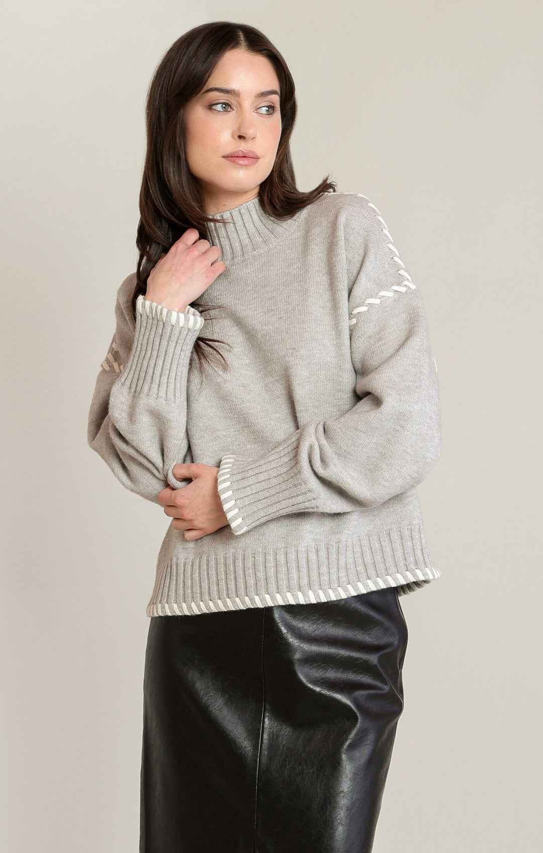 ANDREA SWEATER SWEATER BLACK TAPE 