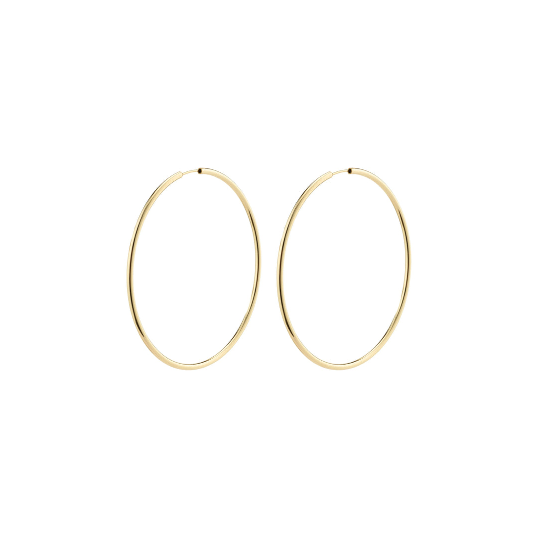 APRIL LARGE HOOPS Jewelry PILGRIM GOLD PLATED 
