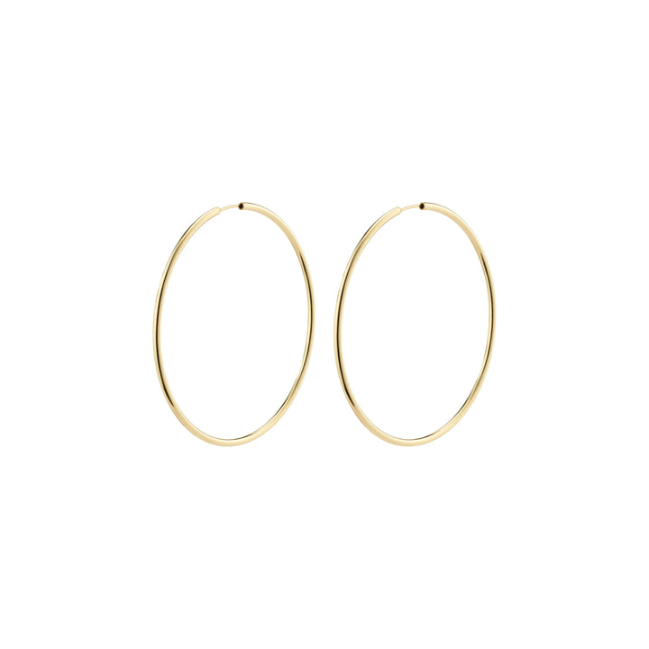 APRIL LARGE HOOPS Jewelry PILGRIM GOLD PLATED 