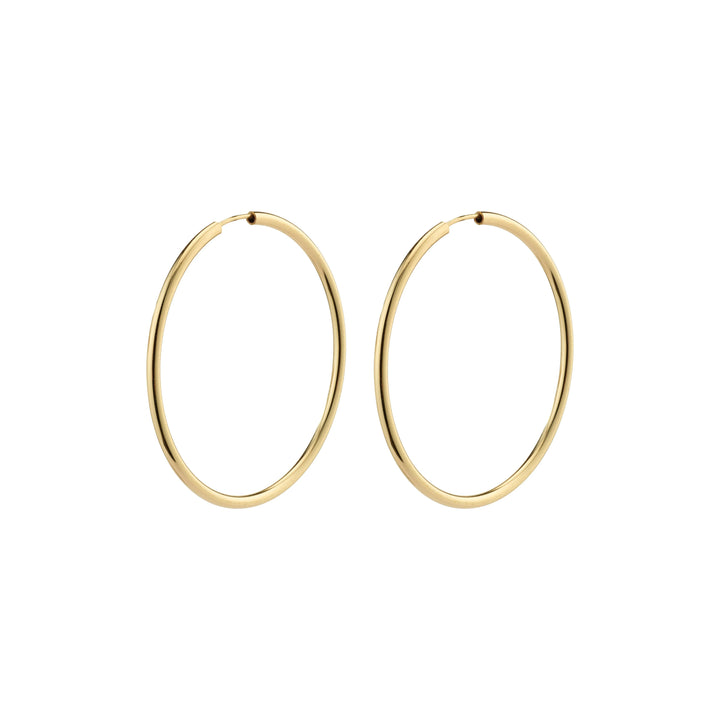 APRIL MEDIUM HOOPS Jewelry PILGRIM GOLD PLATED 