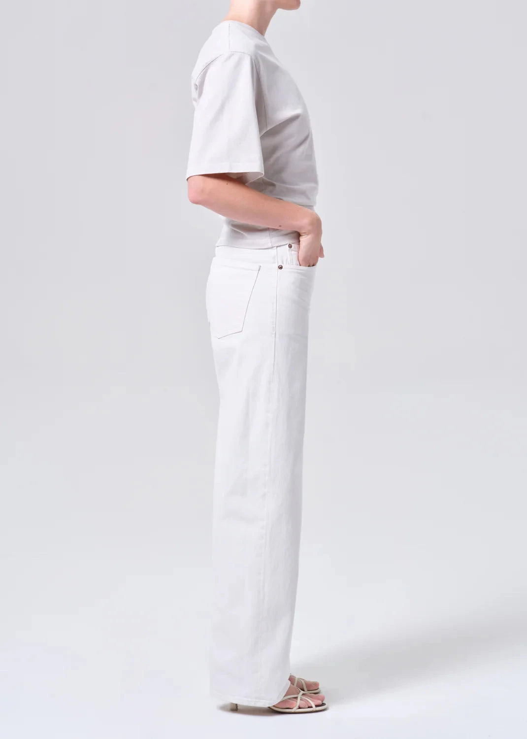 ARC JEAN - CHALK WHITE DENIM AGOLDE 