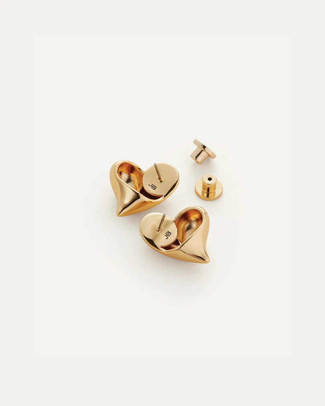 ART HEART BUTTON EARRINGS Jewelry JENNY BIRD 