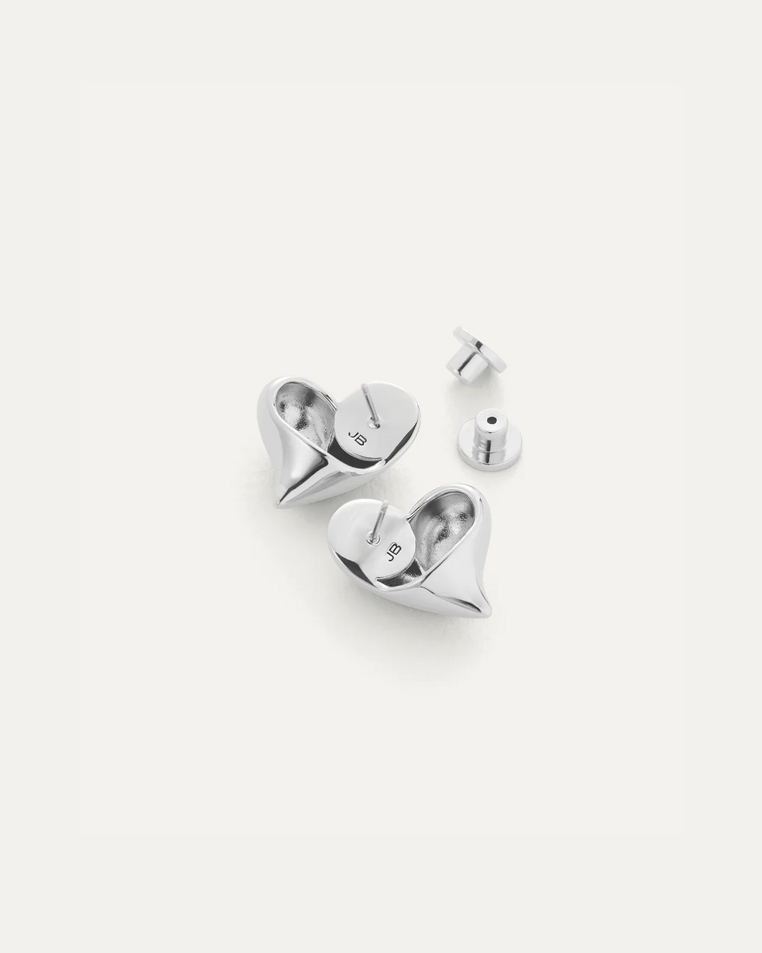 ART HEART BUTTON EARRINGS Jewelry JENNY BIRD 