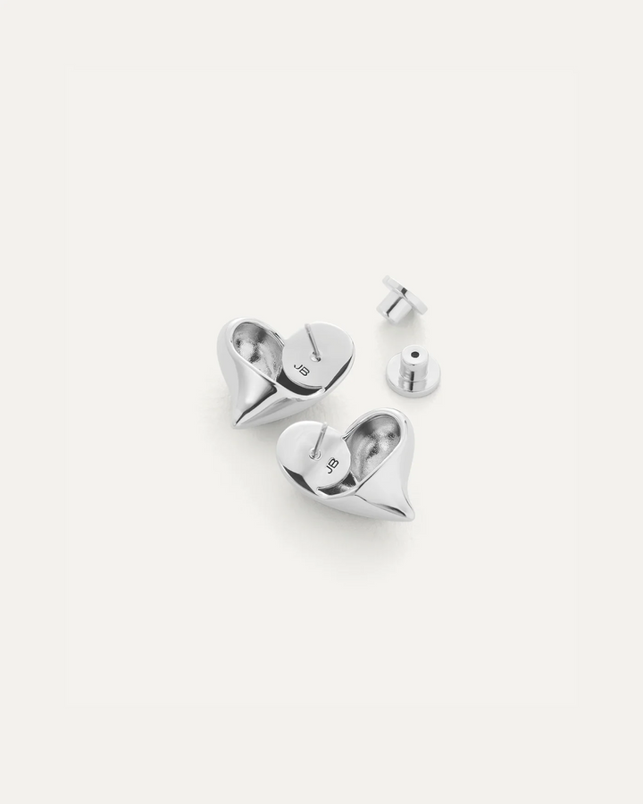 ART HEART BUTTON EARRINGS Jewelry JENNY BIRD 
