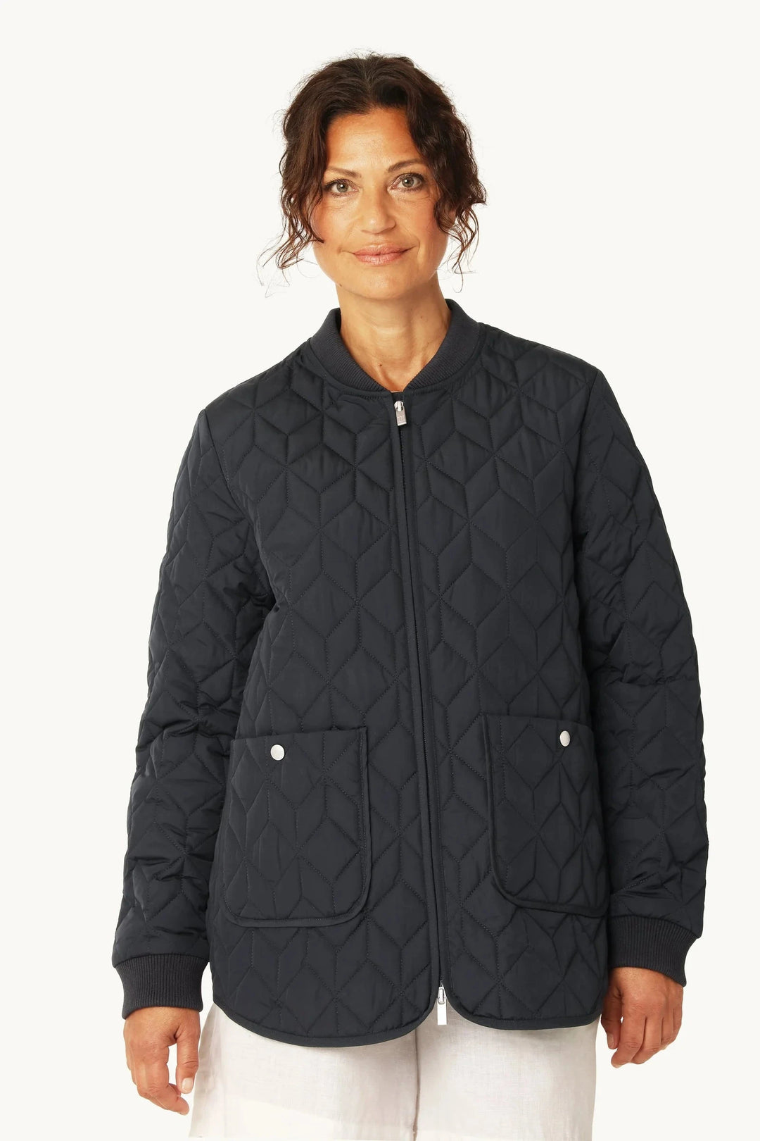 ART QUILTED COAT COAT ILSE JACOBSEN XS DARK INDIGO 