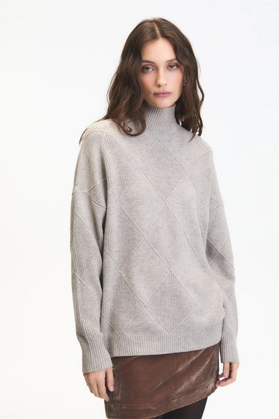 ASHER SWEATER SWEATER DELUC XS LIGHT GREY MELANGE 
