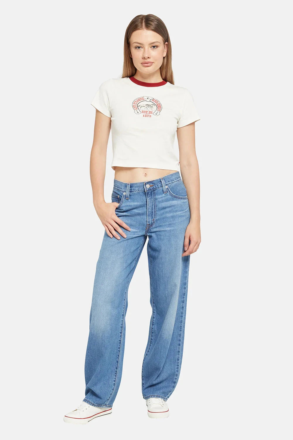 BAGGY DAD - HEAVY CHECK DENIM LEVI&