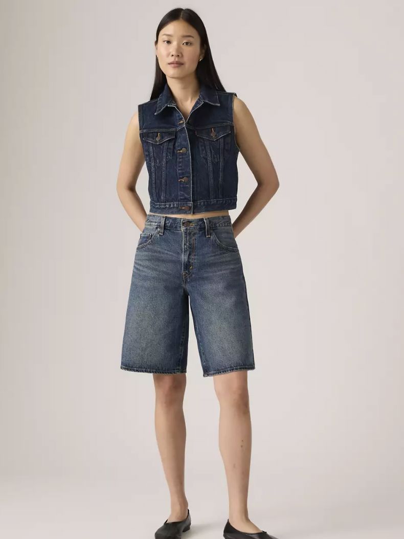 BAGGY DAD JORTS - HINGED HEART SHORTS LEVI'S 