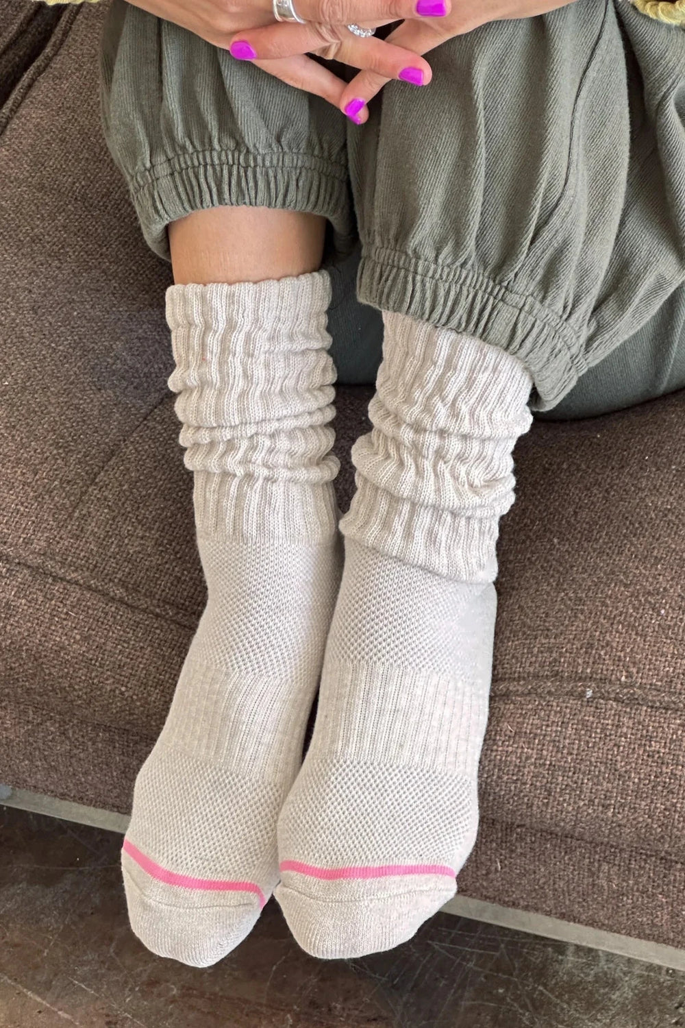 BALLET SOCKS - OATMEAL Socks LE BON SHOPPE 