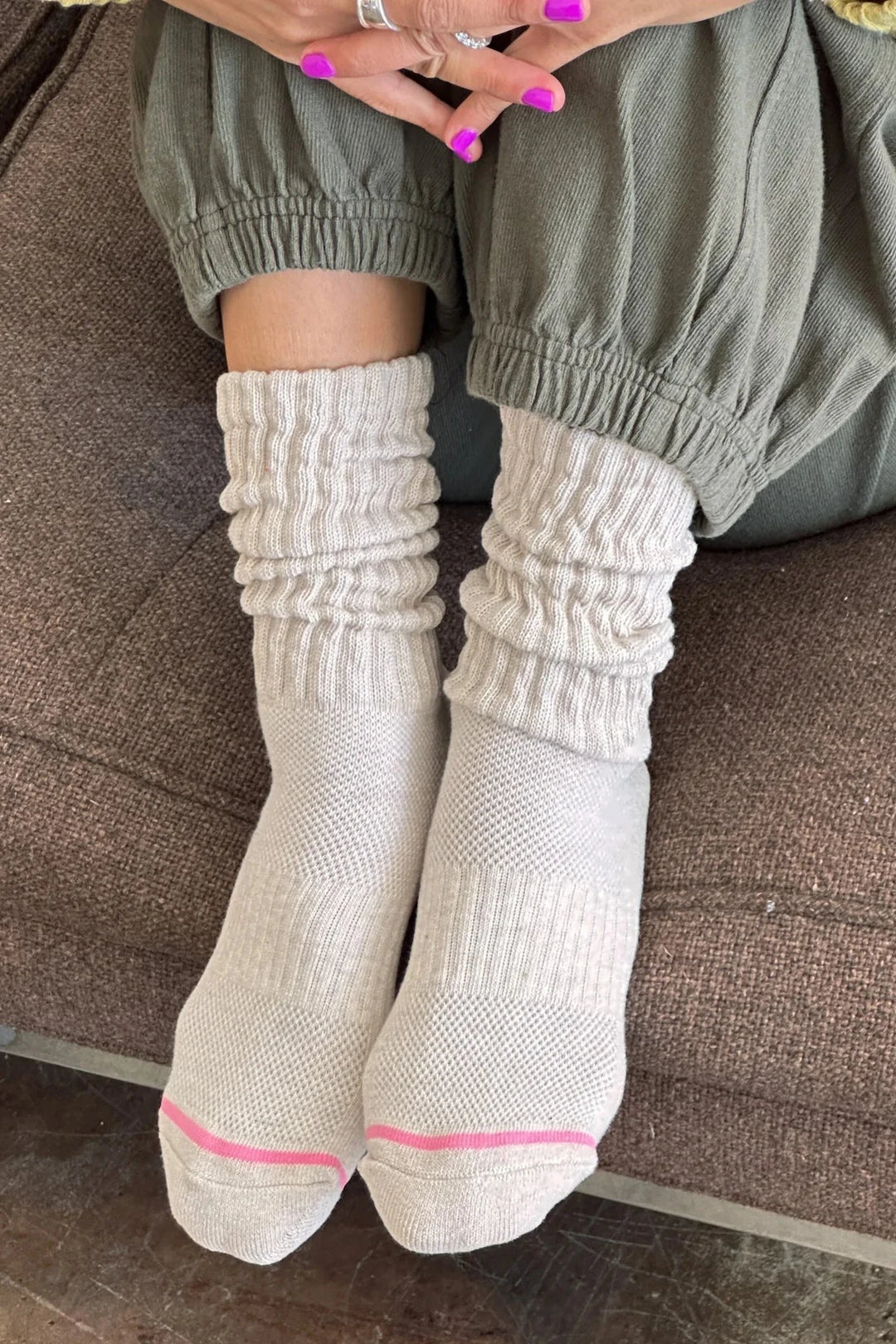 BALLET SOCKS - OATMEAL Socks LE BON SHOPPE 
