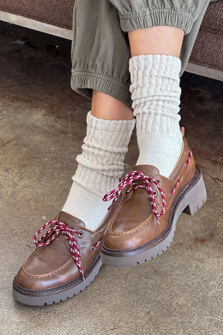 BALLET SOCKS - OATMEAL Socks LE BON SHOPPE 