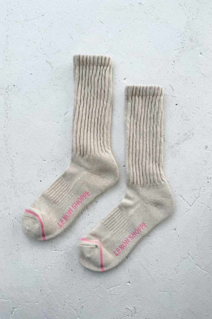 BALLET SOCKS - OATMEAL Socks LE BON SHOPPE 
