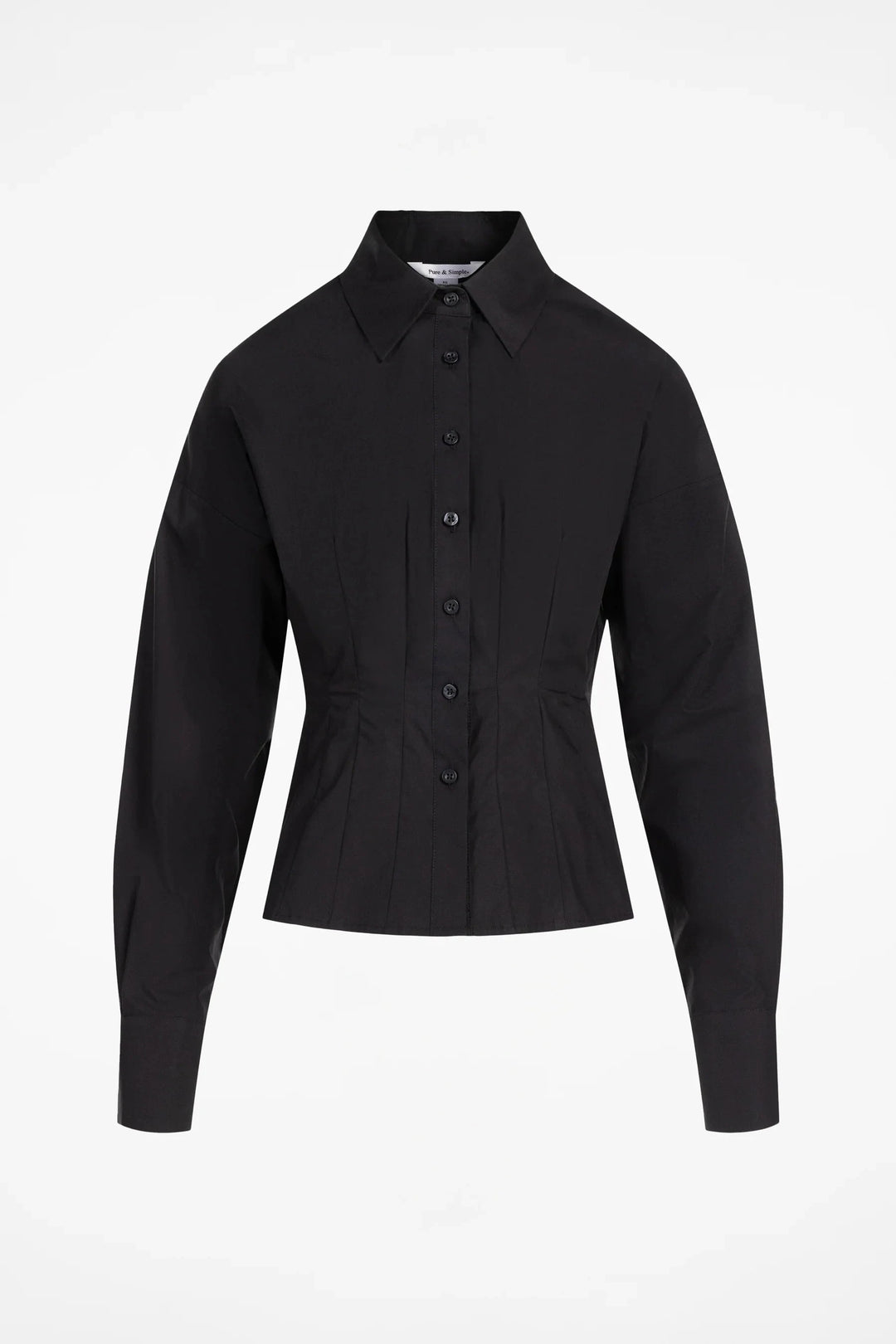 BELFAST CINCH WAIST SHIRT blouse PURE &amp; SIMPLE XS NIGHT SKY 
