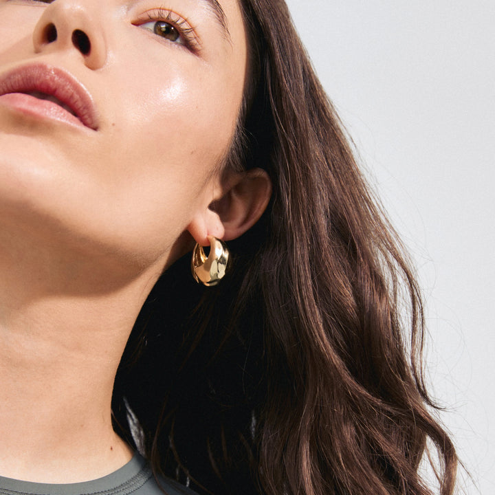 BELIEVE CHUNKY HOOPS Jewelry PILGRIM 
