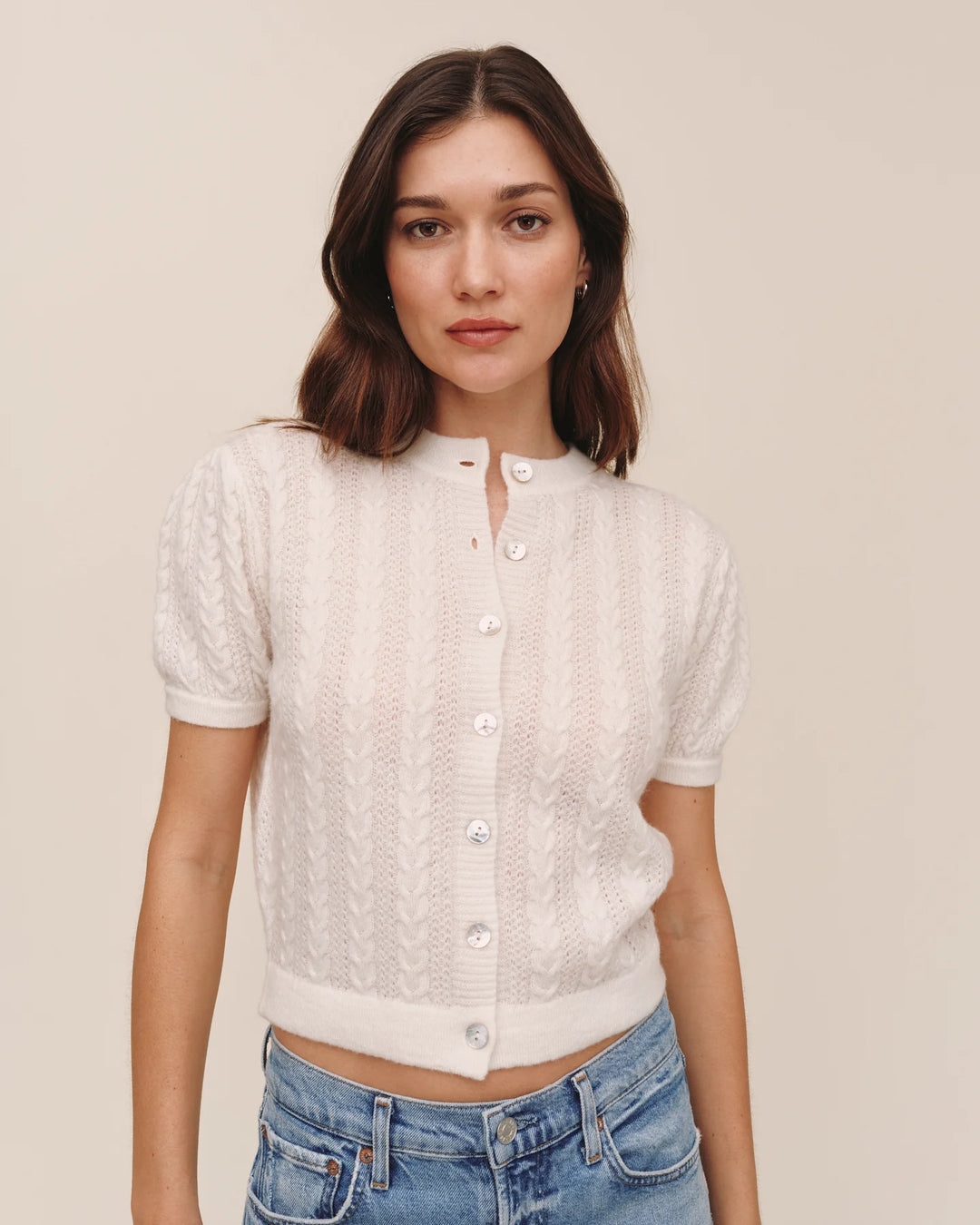 SHORT SLEEVE CARDIGAN