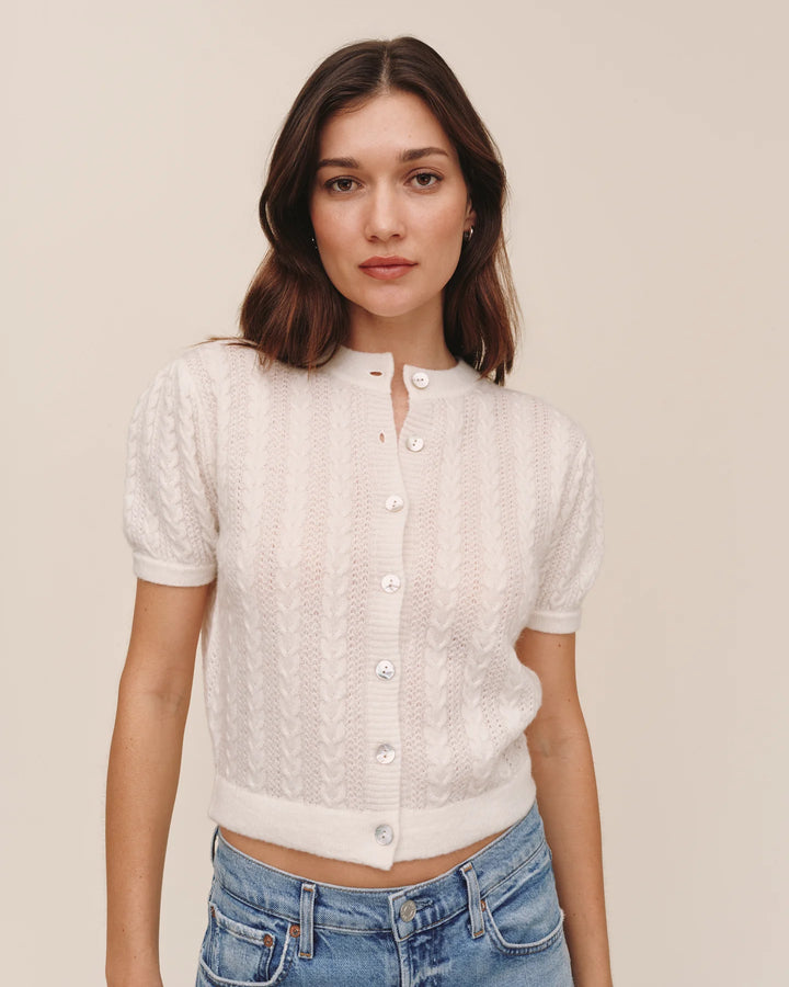SHORT SLEEVE CARDIGAN