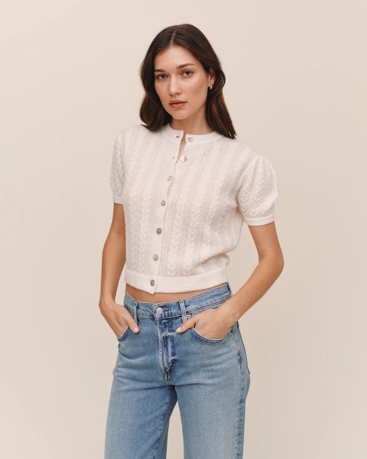 SHORT SLEEVE CARDIGAN