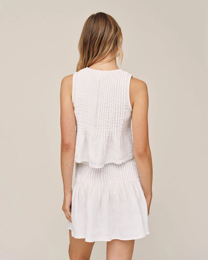 SLEEVELESS PINTUCK TOP