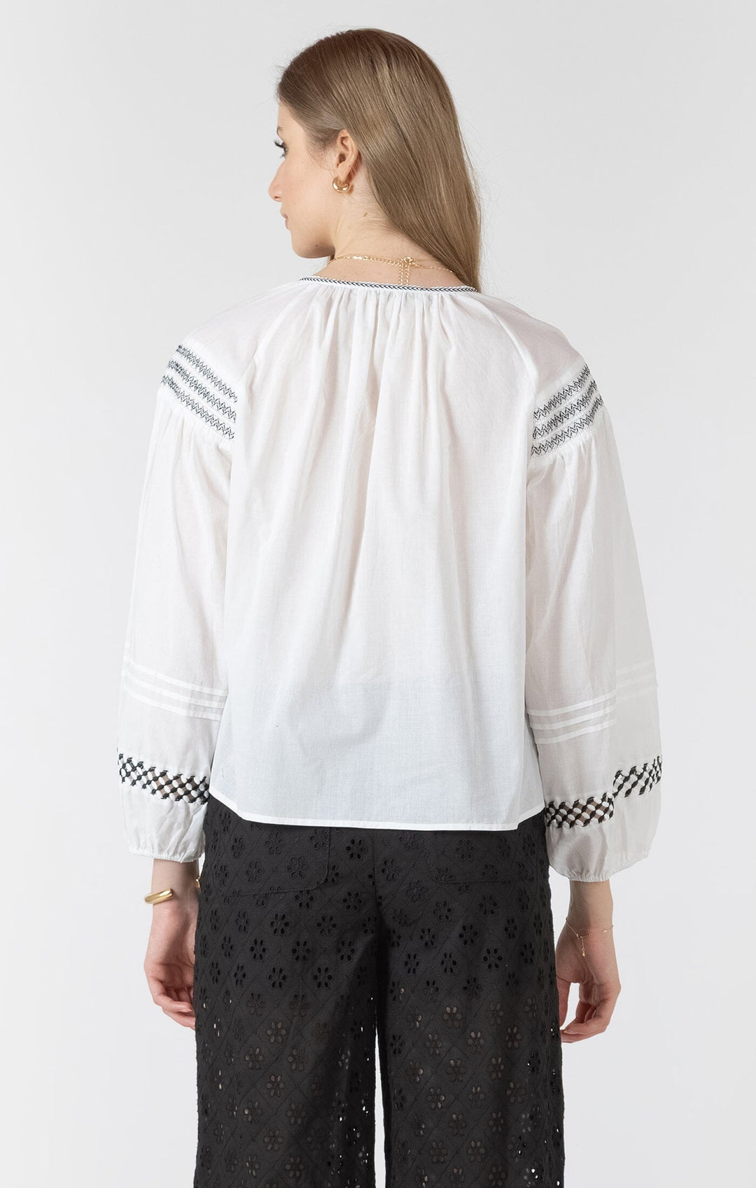 BLAISE TOP blouse BLACK TAPE 