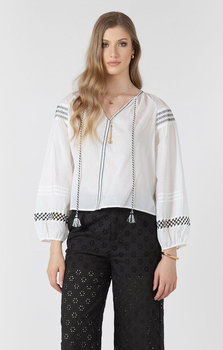 BLAISE TOP blouse BLACK TAPE 