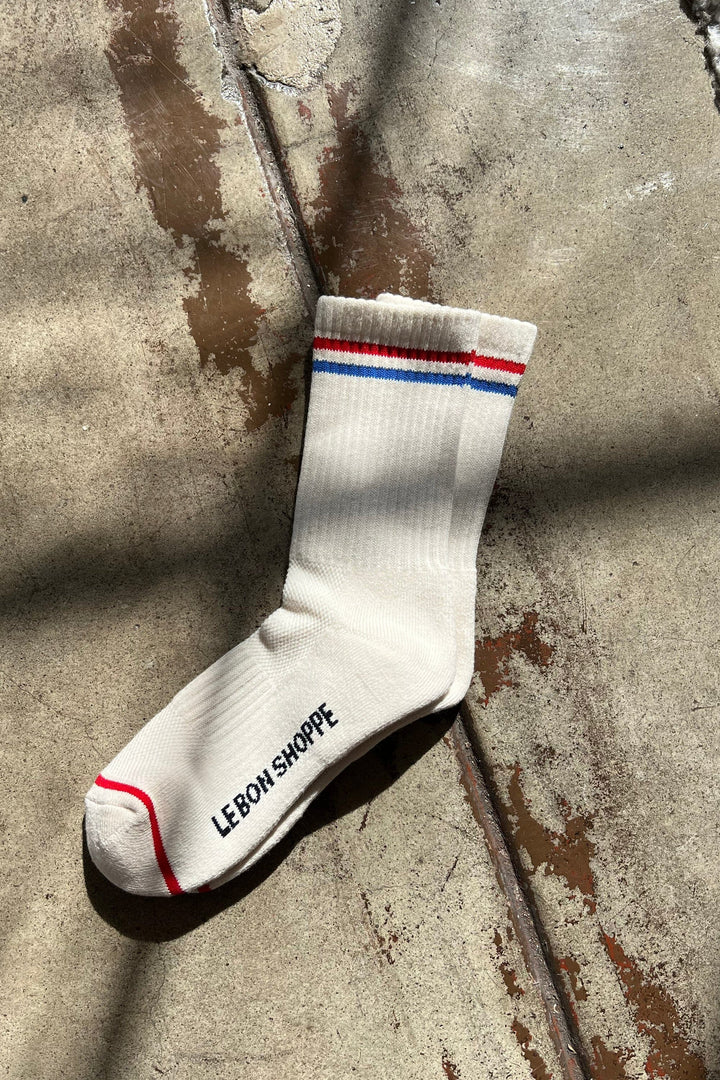 BOYFRIEND SOCKS - MILK 301 LE BON SHOPPE 