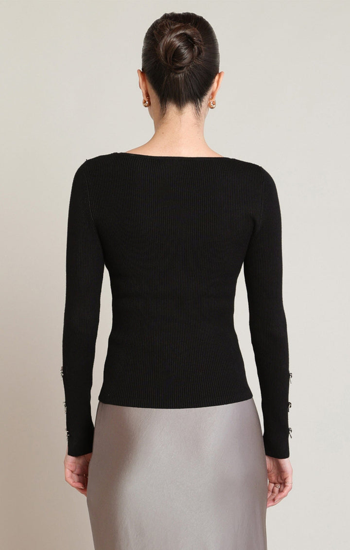 BRISTOL TOP SWEATER BLACK TAPE 