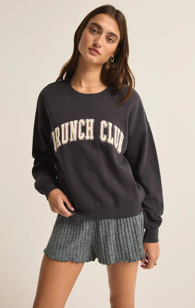 BRUNCH CLUB SWEATSHIRT SWEATER Z SUPPLY 