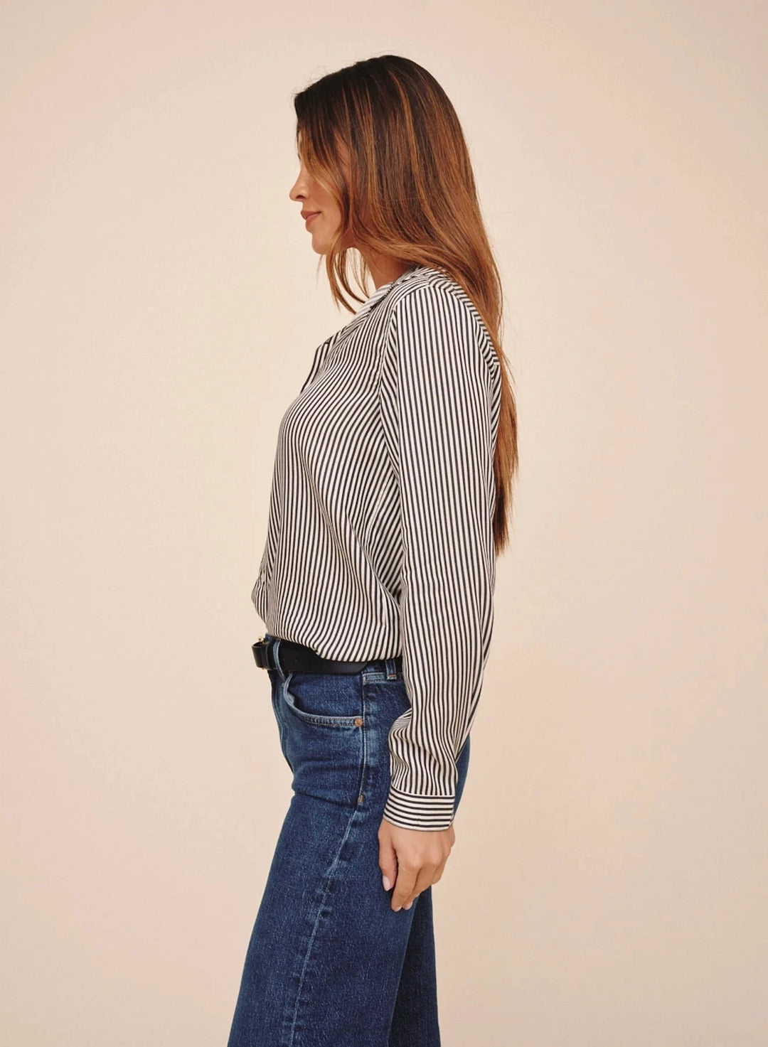 BUTTON DOWN SHIRT TOP BELLA DAHL 