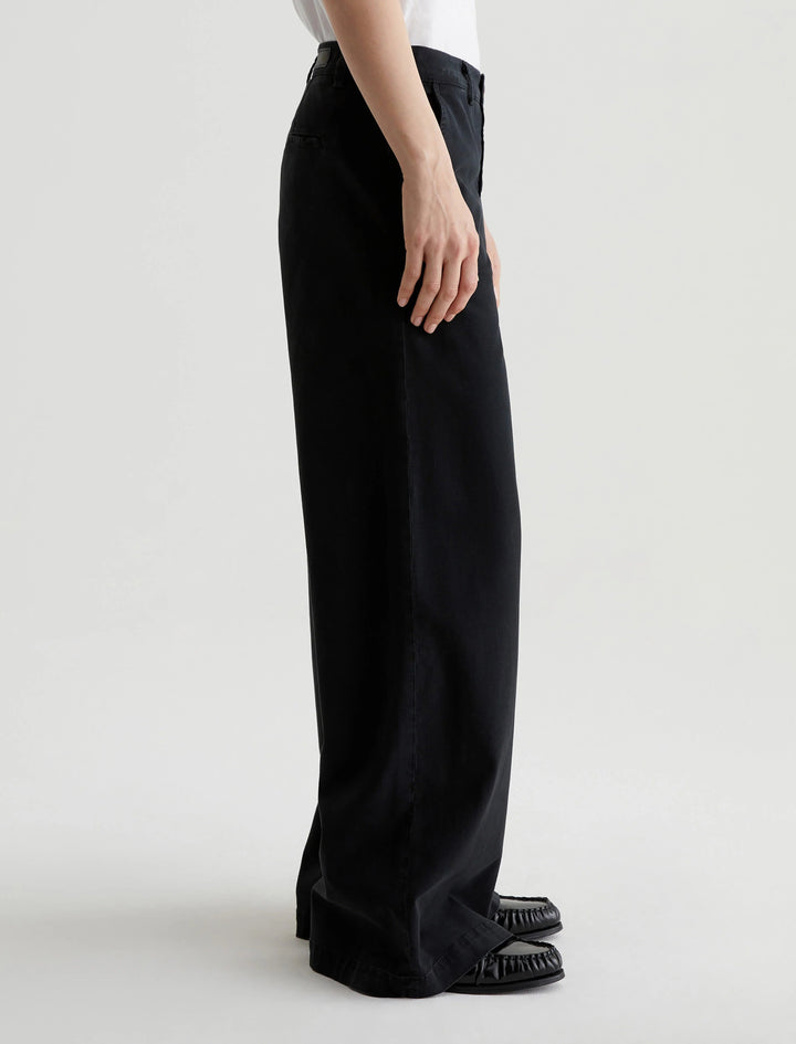 CADEN WIDE LEG - SULFUR BLACK Pants AG 