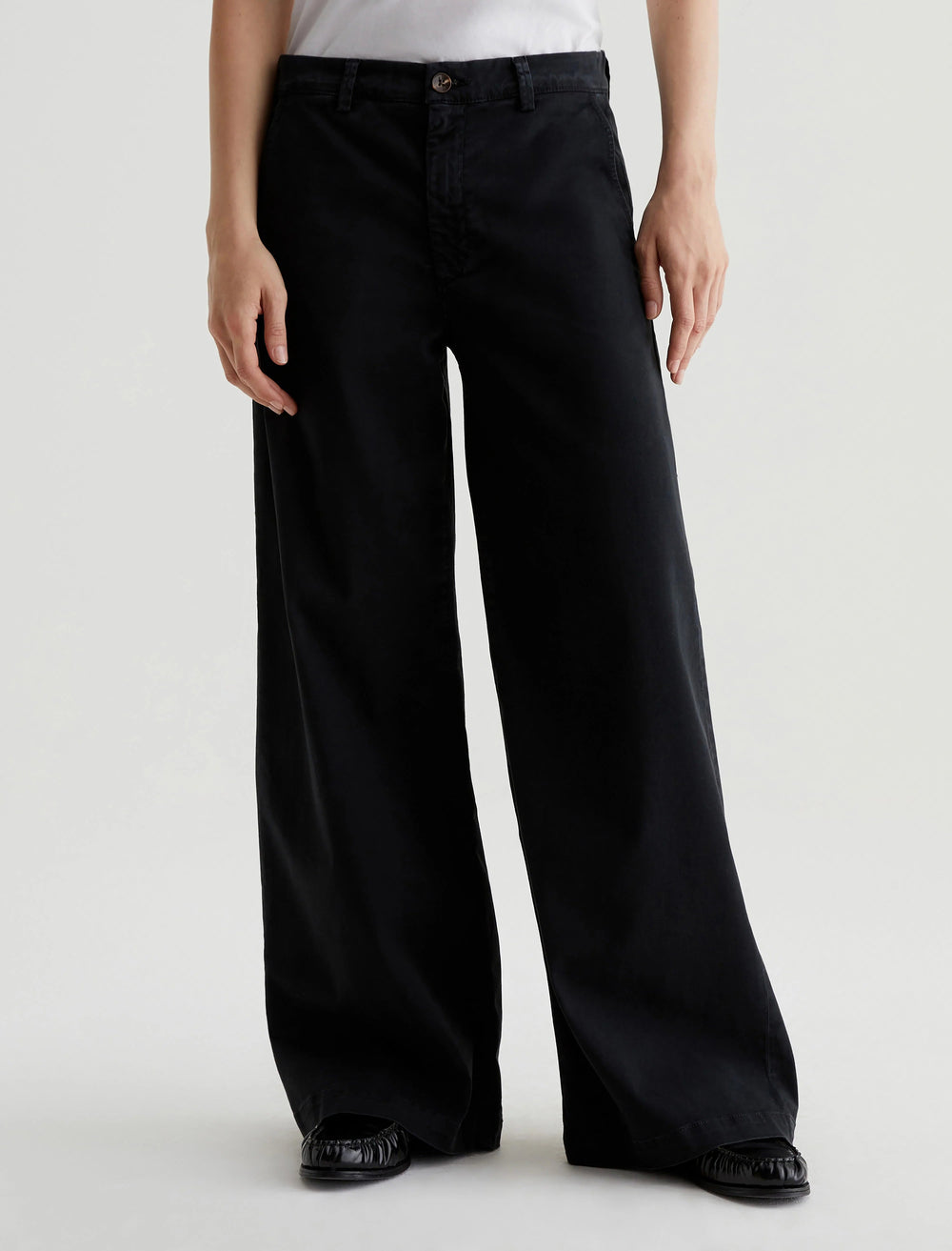 CADEN WIDE LEG - SULFUR BLACK Pants AG 