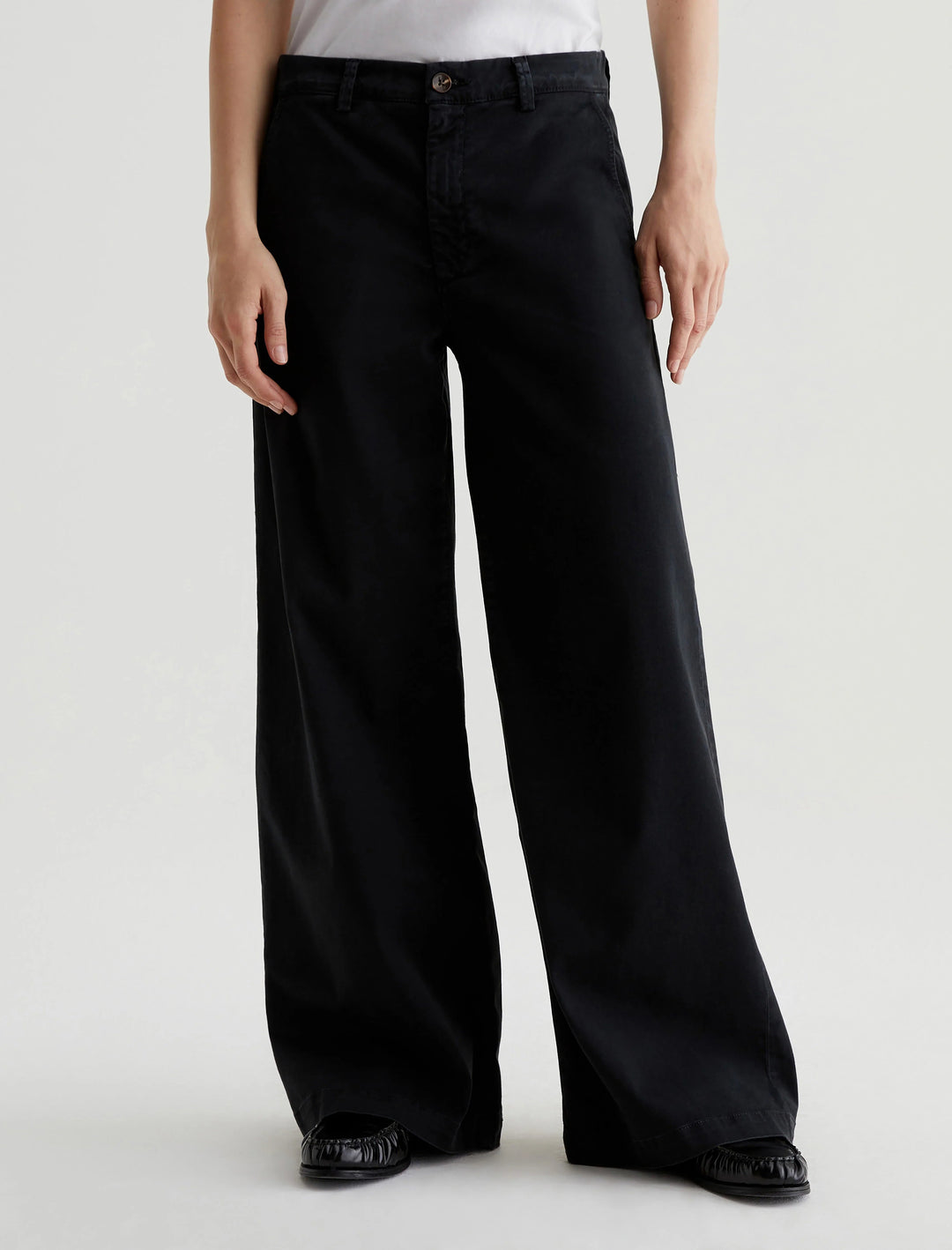 CADEN WIDE LEG - SULFUR BLACK Pants AG 