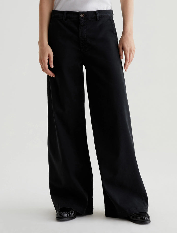CADEN WIDE LEG - SULFUR BLACK Pants AG 