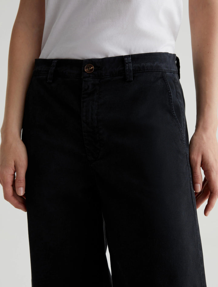 CADEN WIDE LEG - SULFUR BLACK Pants AG 