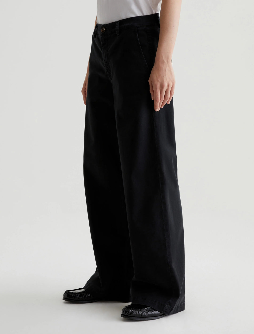 CADEN WIDE LEG - SULFUR BLACK Pants AG 