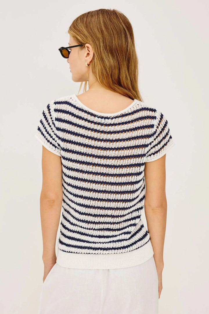 CADY TOP - STRIPE TOP RAILS 